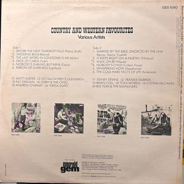 Various : Country And Western Favourites (LP, Comp)