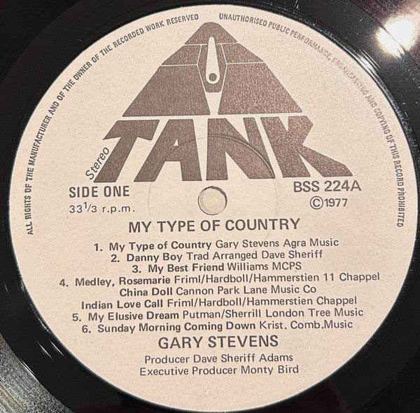 Gary Stevens (16) : My Type Of Country  (LP, Album)