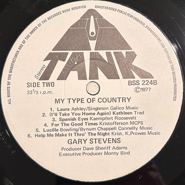 Gary Stevens (16) : My Type Of Country  (LP, Album)