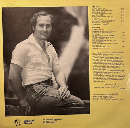 Gene O'Dornan : Lovesong Of The Waterfall (LP, Album)