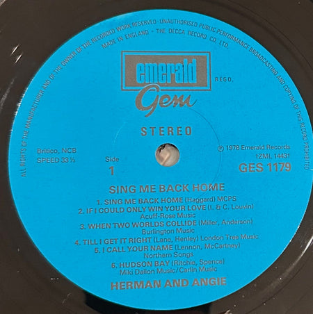 Herman & Angie : Sing Me Back Home (LP, Album)