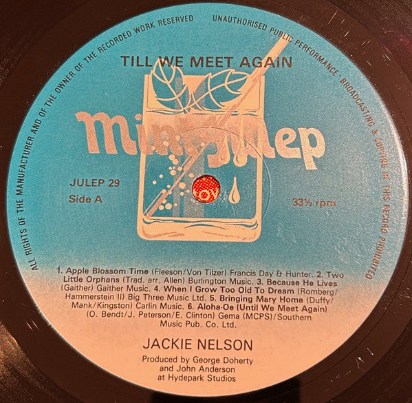 Jackie Nelson : Till We Meet Again (LP, Album)