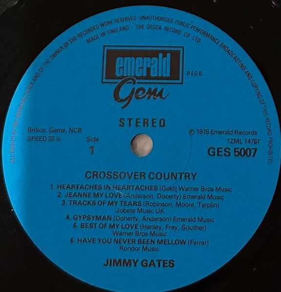 Jimmy Gates (4) : Crossover Country (LP, Album)