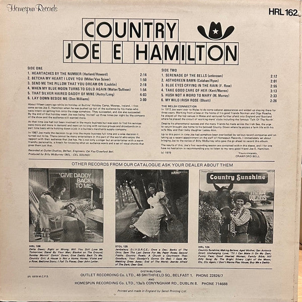 Joe E. Hamilton : Country (LP, Album)