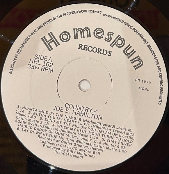 Joe E. Hamilton : Country (LP, Album)