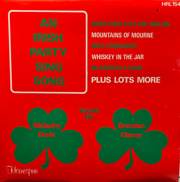 Malachy Doris, Brendan Clancy (3) : An Irish Party Sing Song (LP, Album, W/Lbl)