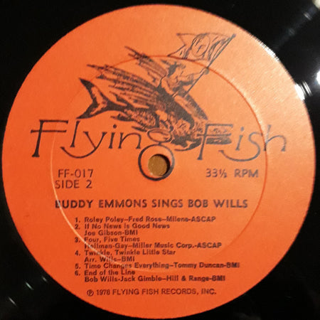 Buddy Emmons : Buddy Emmons Sings Bob Wills (LP, Album)