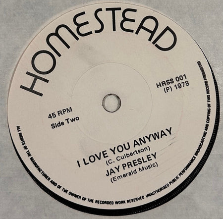 Jay Presley : Grace (7", Single)