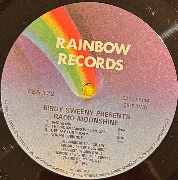 Birdy Sweeney : Presents Radio Moonshine (LP)