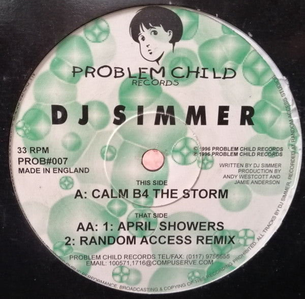DJ Simmer : Calm B4 The Storm (12")