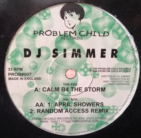 DJ Simmer : Calm B4 The Storm (12")
