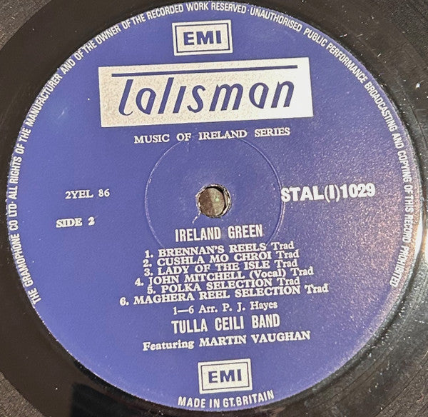 Tulla Ceili Band Featuring Martin Vaughan : Ireland Green (LP, Album)