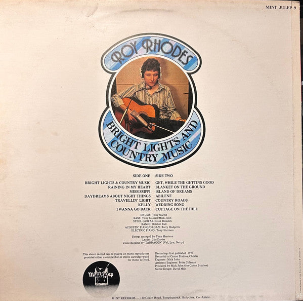 Roy Rhodes (2) : Bright Lights And Country Music (LP, Album)