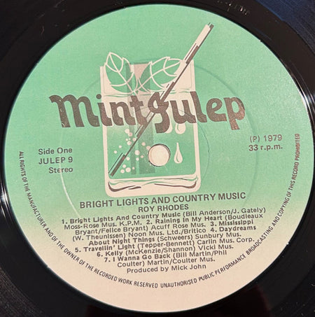 Roy Rhodes (2) : Bright Lights And Country Music (LP, Album)
