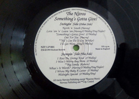 The Nitros : Something's Gotta Give! (LP, Album)