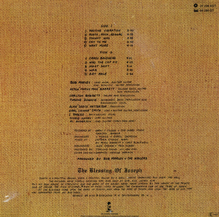 Bob Marley & The Wailers : Rastaman Vibration (LP, Album, RE, Gat)