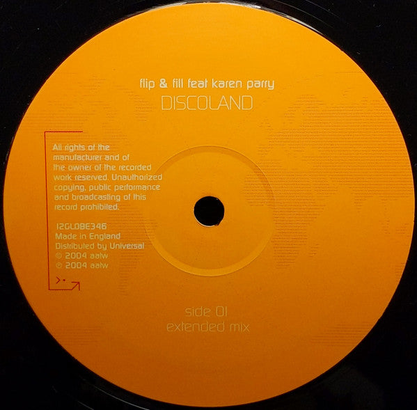 Flip & Fill Feat Karen Parry : Discoland (12")