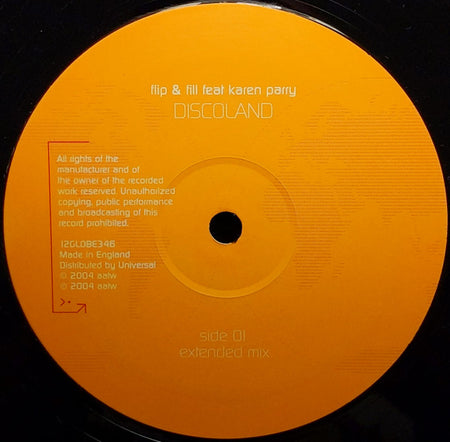 Flip & Fill Feat Karen Parry : Discoland (12")