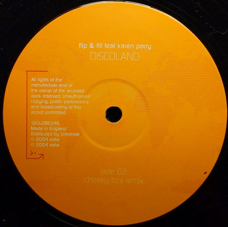 Flip & Fill Feat Karen Parry : Discoland (12")