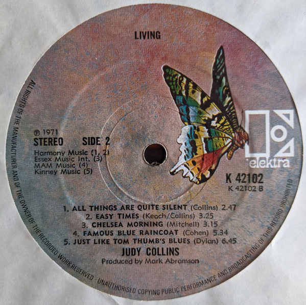 Judy Collins : Living (LP, Gat)