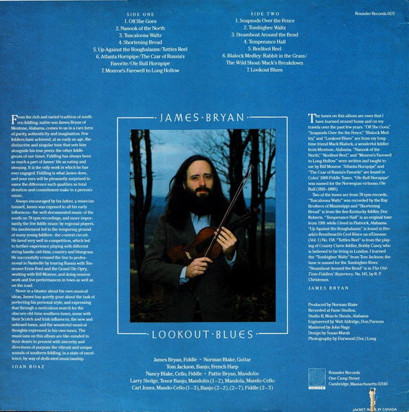 James Bryan (3) : Lookout Blues (LP, Album)