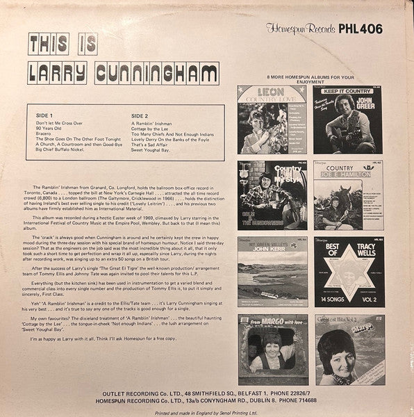 Larry Cunningham (2) : This Is Larry Cunningham (LP, Album)