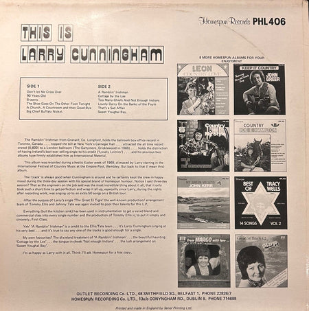 Larry Cunningham (2) : This Is Larry Cunningham (LP, Album)
