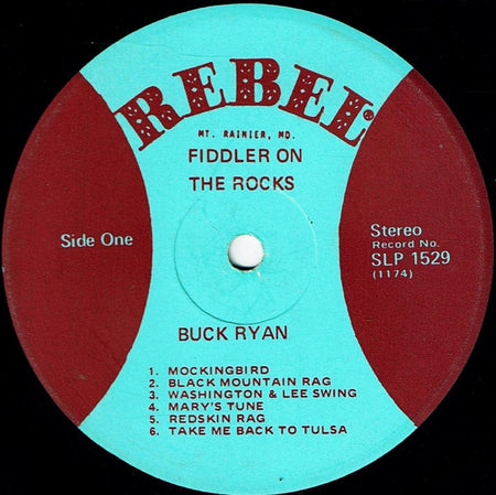 Buck Ryan : Fiddler On The Rocks (LP, Album)