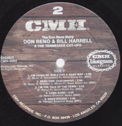 Don Reno & Bill Harrell & The Tennessee Cut-Ups : The Don Reno Story (LP, Album, Gat)
