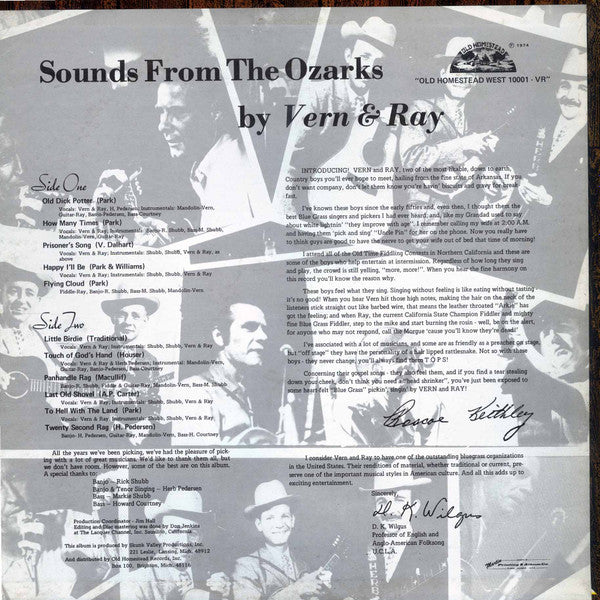 Vern & Ray : Sounds From The Ozarks (LP, Album)