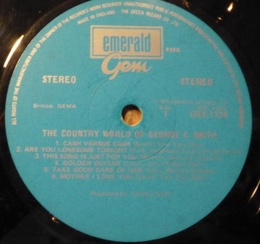 George C. Smith : The Country World Of George C. Smith (LP, Album)