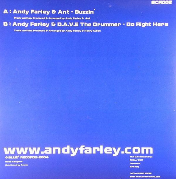 Andy Farley & Ant / Andy Farley & D.A.V.E. The Drummer : Buzzin / Do Right Here (12")