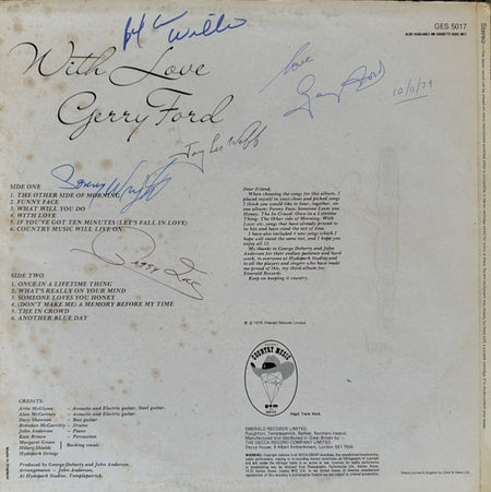 Gerry Ford : With Love (LP, Album)