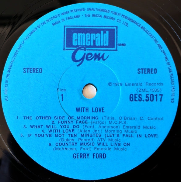 Gerry Ford : With Love (LP, Album)