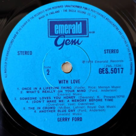 Gerry Ford : With Love (LP, Album)