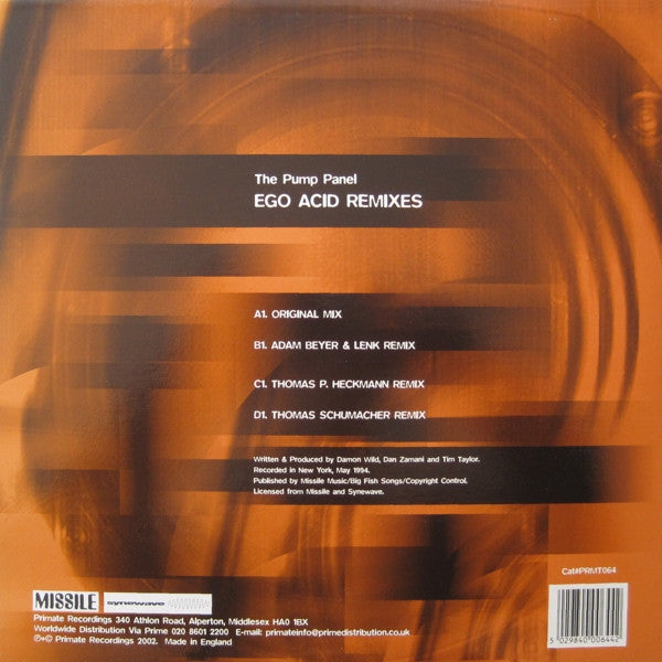 The Pump Panel : Ego Acid Remixes (2x12")
