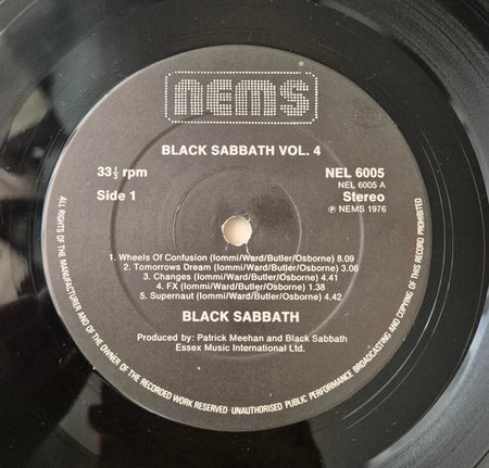 Black Sabbath : Black Sabbath Vol 4 (LP, RP, Gat)