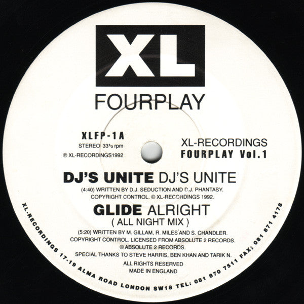 Various : Fourplay Vol. 1 (12")