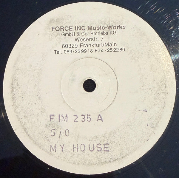 G/O : My House (12", W/Lbl, Sta)