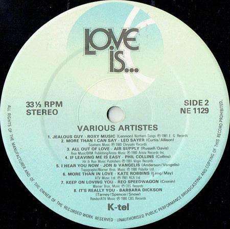 Various : Love Is...  (LP, Comp, Orl)