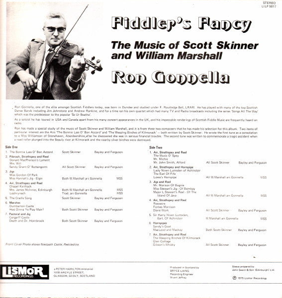 Ron Gonnella : Fiddler's Fancy (The Music Of Scott Skinner And William Marshall) (LP, Album)