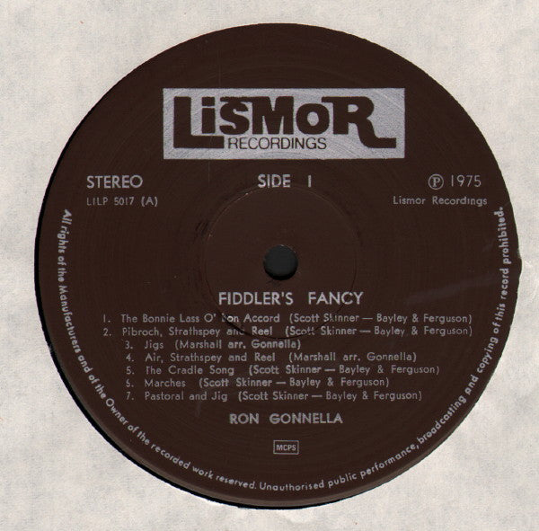 Ron Gonnella : Fiddler's Fancy (The Music Of Scott Skinner And William Marshall) (LP, Album)