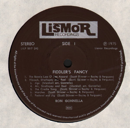 Ron Gonnella : Fiddler's Fancy (The Music Of Scott Skinner And William Marshall) (LP, Album)