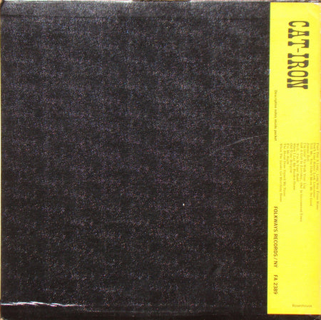 Cat-Iron* : Cat-Iron Sings Blues And Hymns (LP, Album)