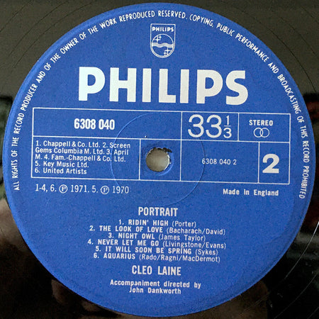 Cleo Laine : Portrait (LP, Album)