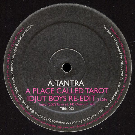 Tantra (2) / Sandy's Gang : A Place Called Tarot / Hungry (12")