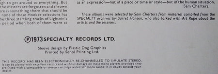 Hooker*, Hopkins* & Hogg* : Hooker, Hopkins & Hogg (LP, Comp)