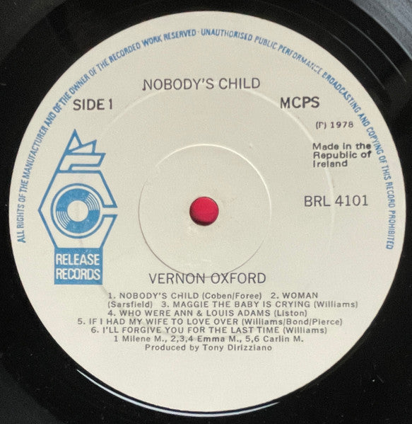 Vernon Oxford : Nobody's Child (LP, Album)