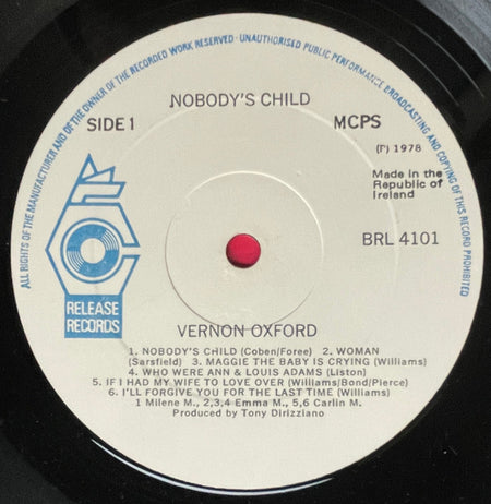 Vernon Oxford : Nobody's Child (LP, Album)