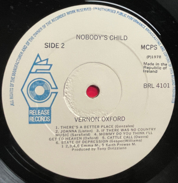 Vernon Oxford : Nobody's Child (LP, Album)